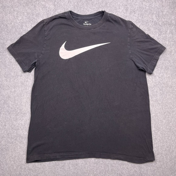 Nike Other - nike t-shirt black‎ crew neck short sleeve swoosh tee mens large